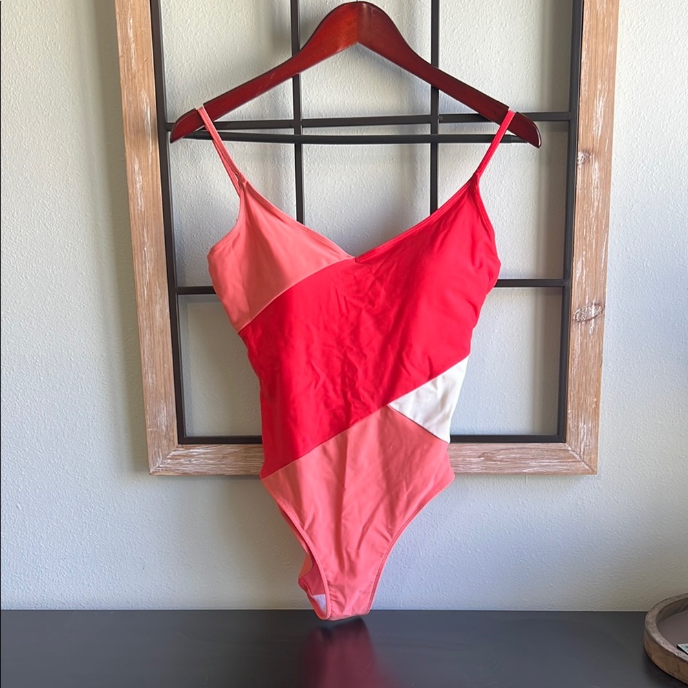 Summersalt The Marina Coral Colorblock Swimsuit One Piece 6